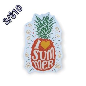 ✨3/$10✨I 💛Summer Pineapple Sticker